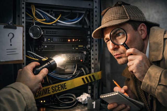 Kdo naposledy restartoval server? Detektivka z jedné ordinace