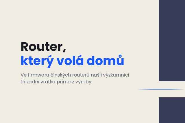 Router, který volá domů