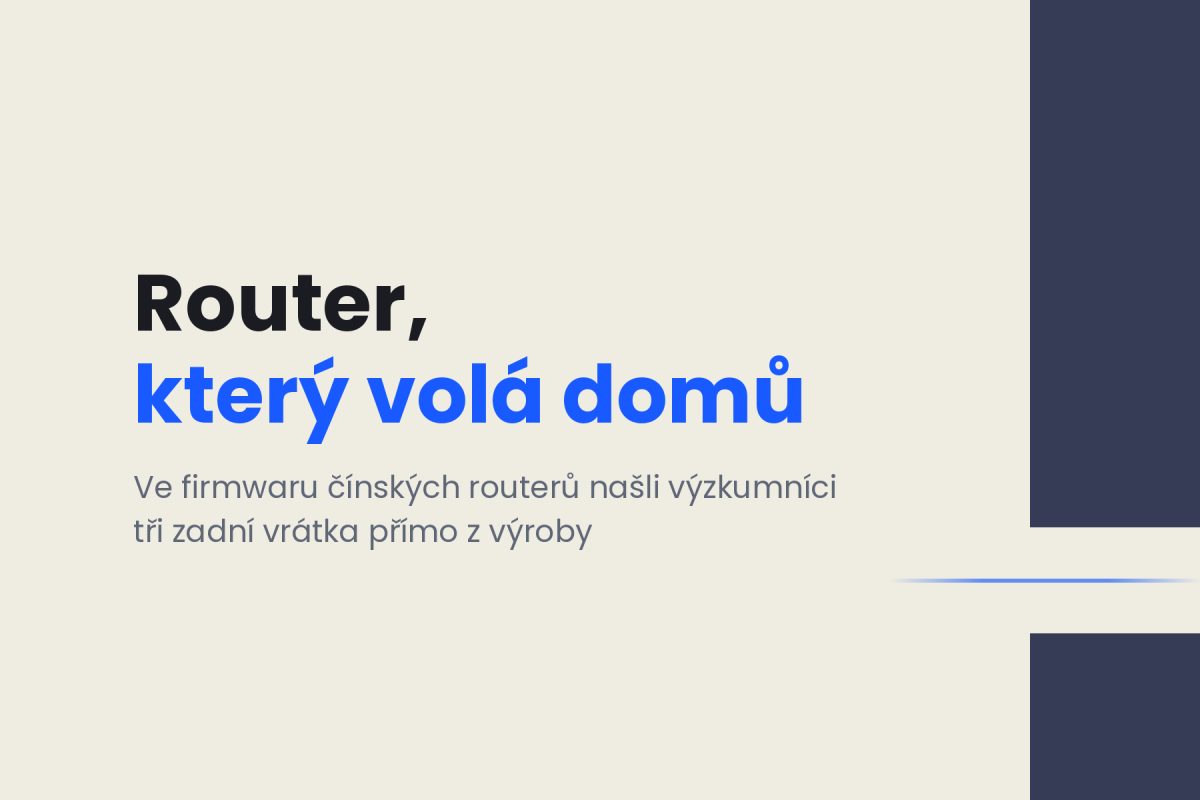Router, který volá domů — hlavní obrázek článku